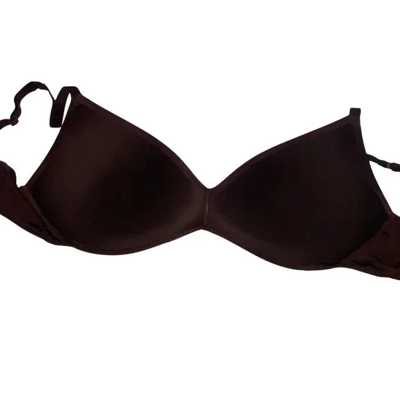 SKIMS Brown Wireless Triangle Bralette - Picture 3 of 8